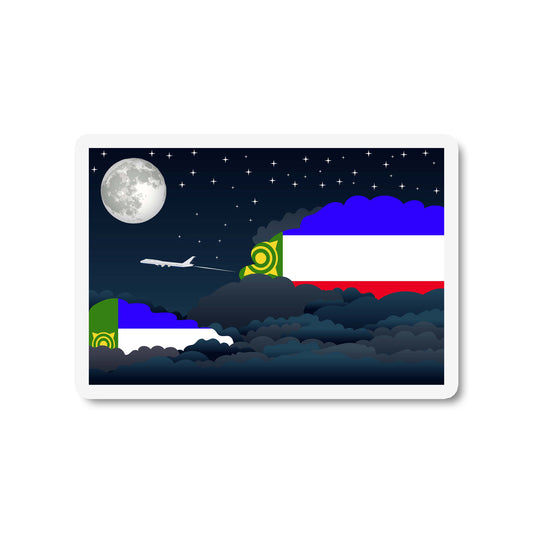 Khakassia Night Clouds Fridge Magnet