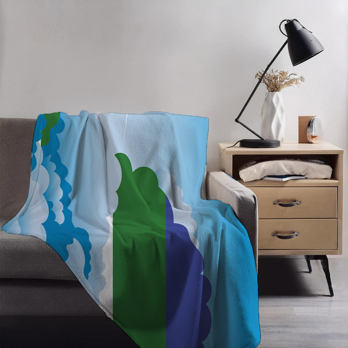 Komi Day Clouds Blanket Throw