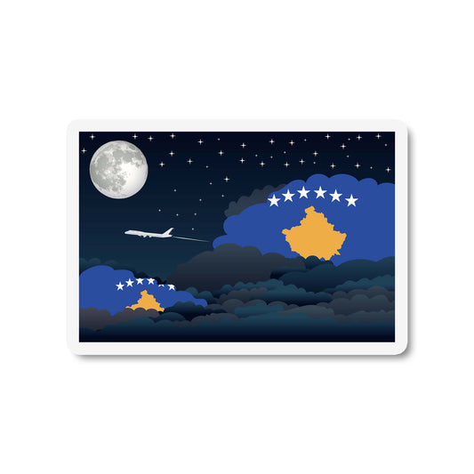Kosovo Night Clouds Fridge Magnet