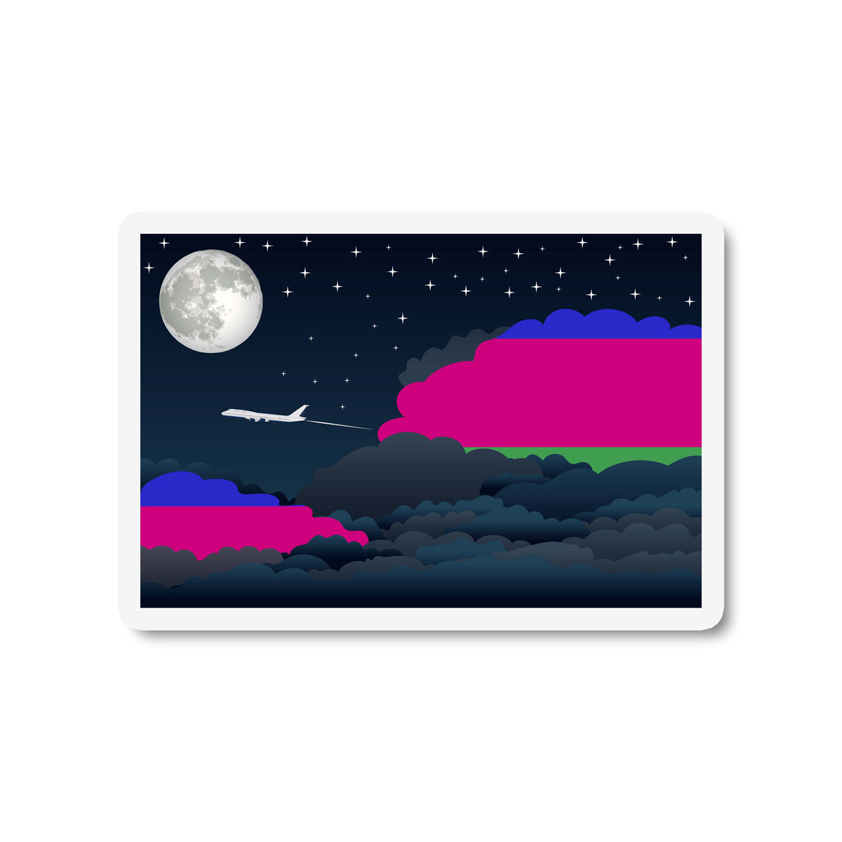 Kuban Peoples Republic Night Clouds Magnet