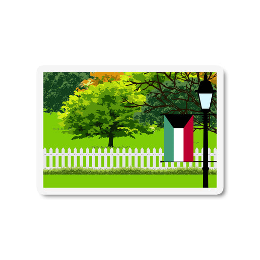 Kuwait Trees Street Lamp Magnet