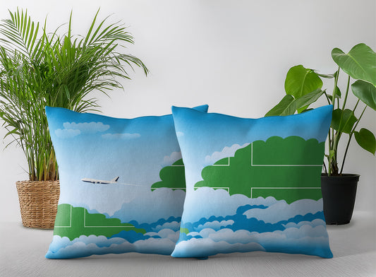 Ladonia Day Clouds Pillow Case