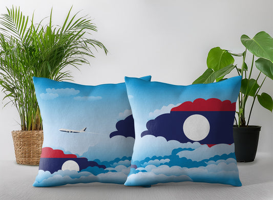 Laos Day Clouds Pillow Case