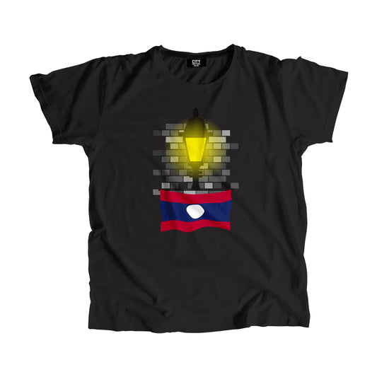 Laos Street Lamp Bricks Men Unisex T-Shirt