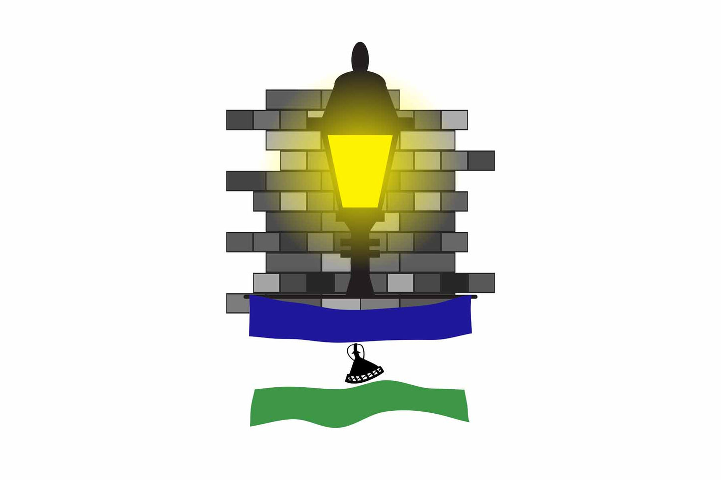 Lesotho Street Lamp Bricks Magnet