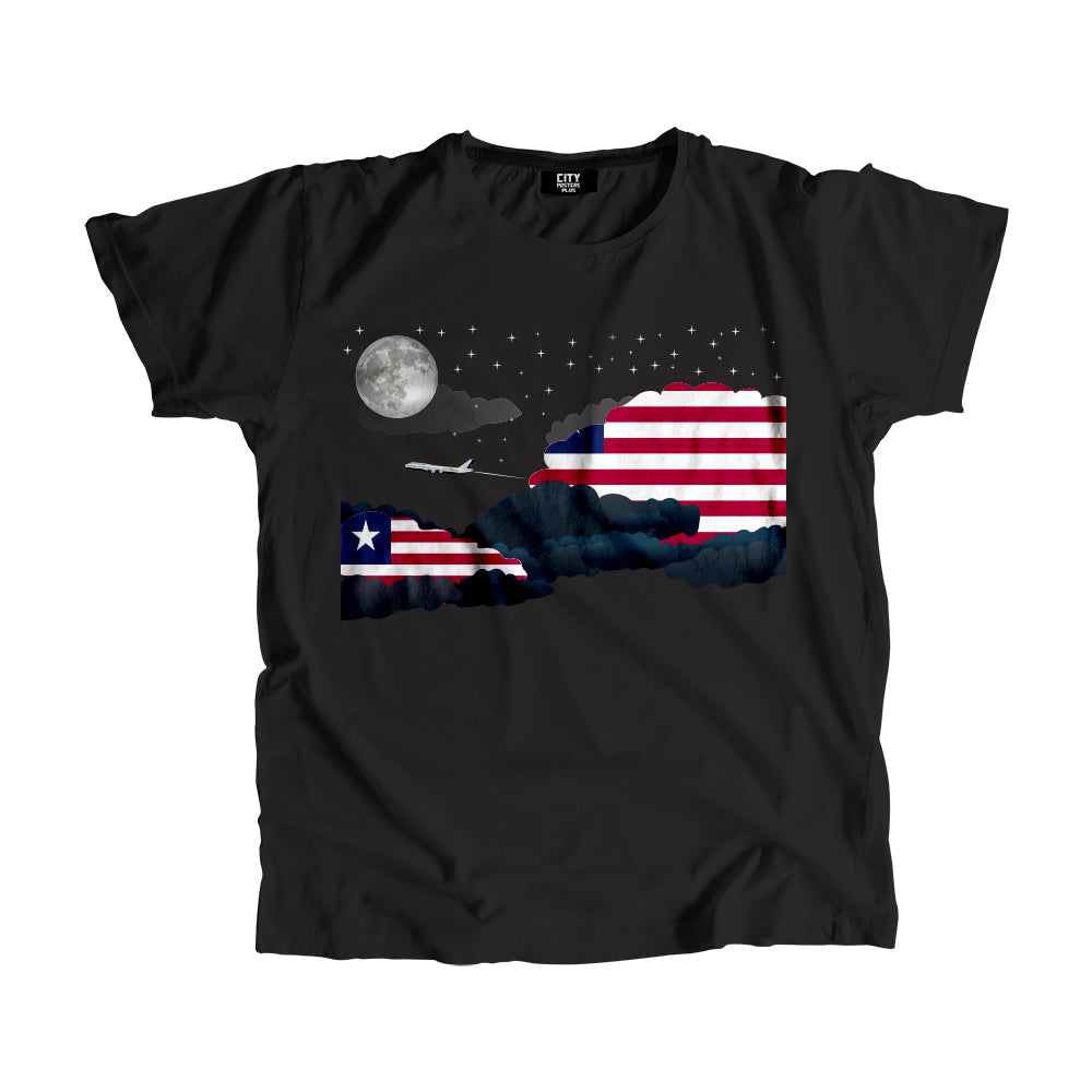 Liberia Night Clouds Men Unisex T-Shirt