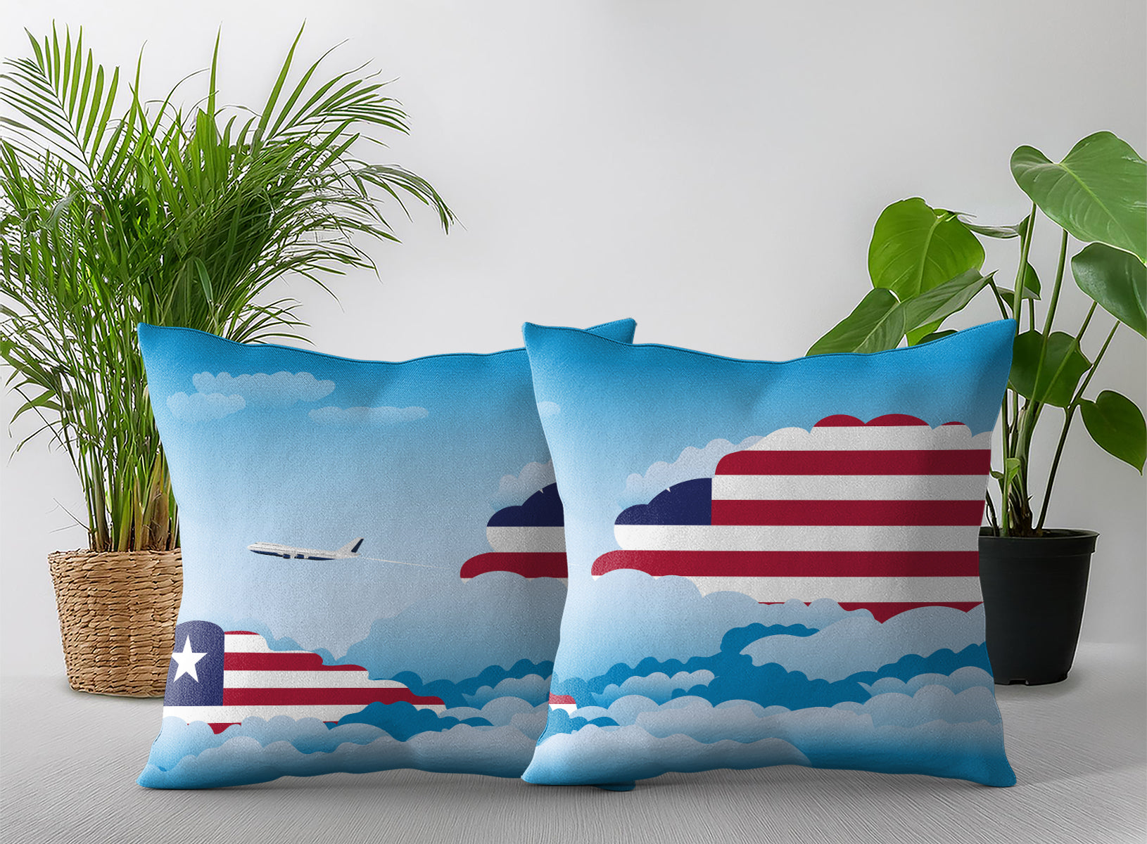 Liberia Day Clouds Pillow Case