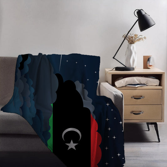 Libya Night Clouds Blankets & Throws | Premium Soft Blankets | City Posters Plus
