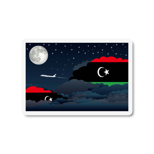 Libya Night Clouds Fridge Magnet