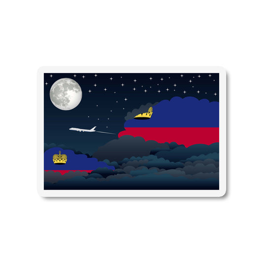 Liechtenstein Night Clouds Fridge Magnet