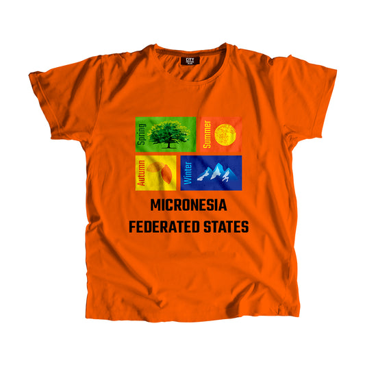 MICRONESIA FEDERATED STATES Seasons Seasons Unisex T-Shirt | City Posters Plus