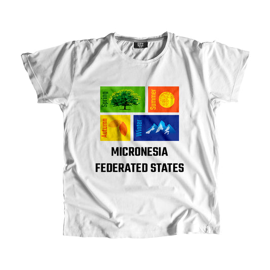 MICRONESIA FEDERATED STATES Seasons Seasons Unisex T-Shirt | City Posters Plus