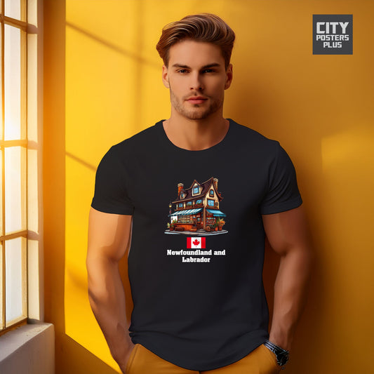 Newfoundland and Labrador Men Unisex T-Shirt Canada T-Shirt | Canadian Travel Apparel