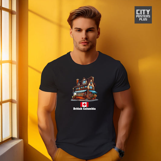 British Columbia Men Unisex T-Shirt Canada T-Shirt | Canadian Travel Apparel