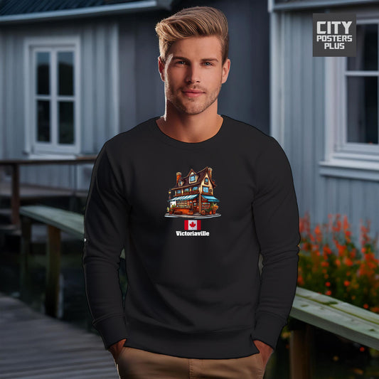 Victoriaville Unisex Sweatshirt Canada T-Shirt | Canadian Travel Apparel