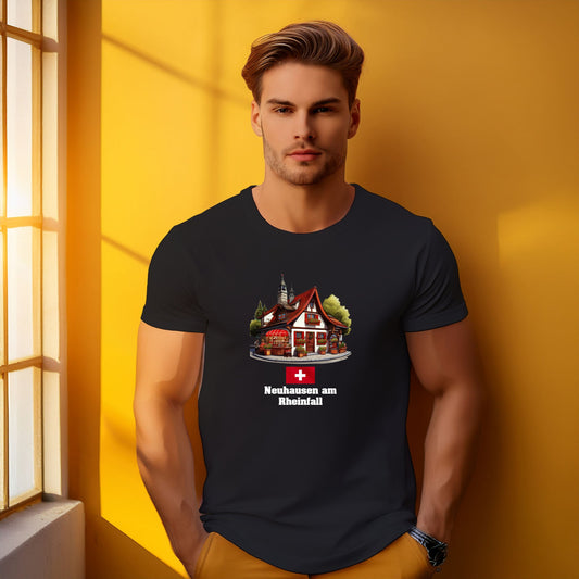 Neuhausen am Rheinfall Men Unisex T-Shirt Switzerland T-Shirt | Swiss Travel Apparel