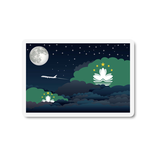 Macau Night Clouds Fridge Magnet