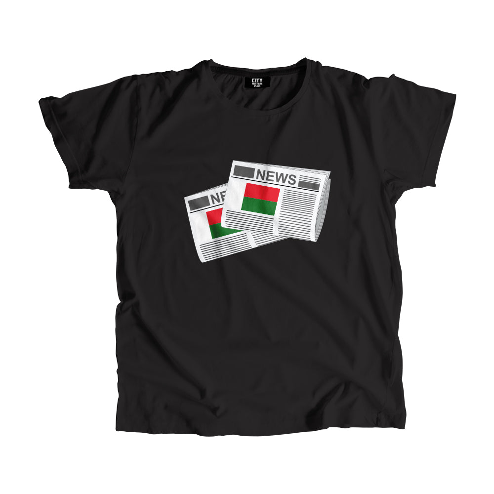 Madagascar Newspapers Unisex T Shirt