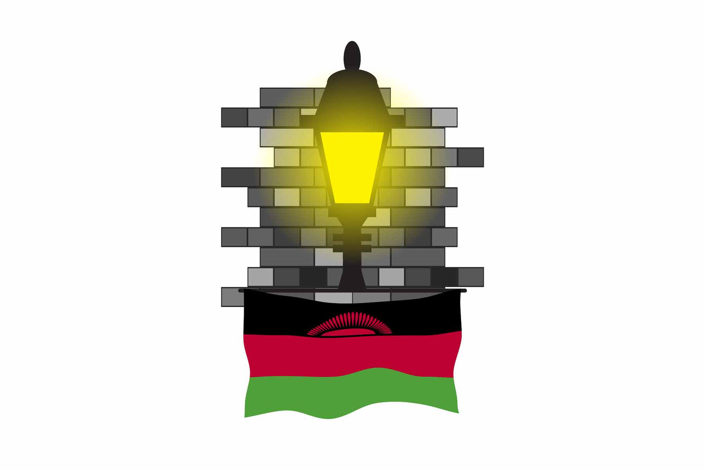 Malawi Street Lamp Bricks Magnet