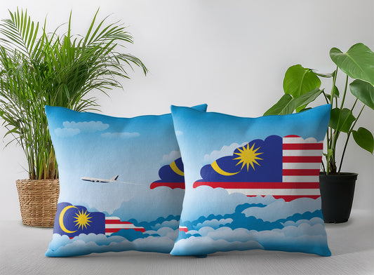 Malaysia Day Clouds Pillow Case