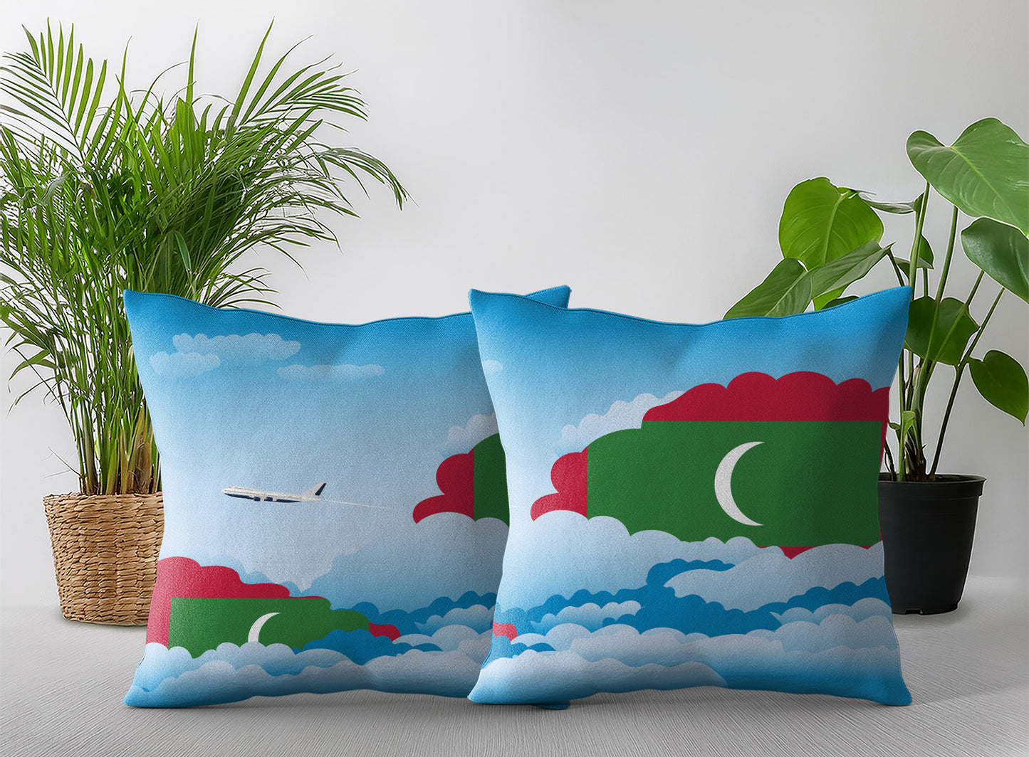 Maldives Day Clouds Pillow Case