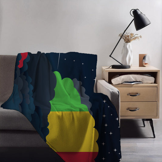 Mali Night Clouds Blankets & Throws | Premium Soft Blankets | City Posters Plus