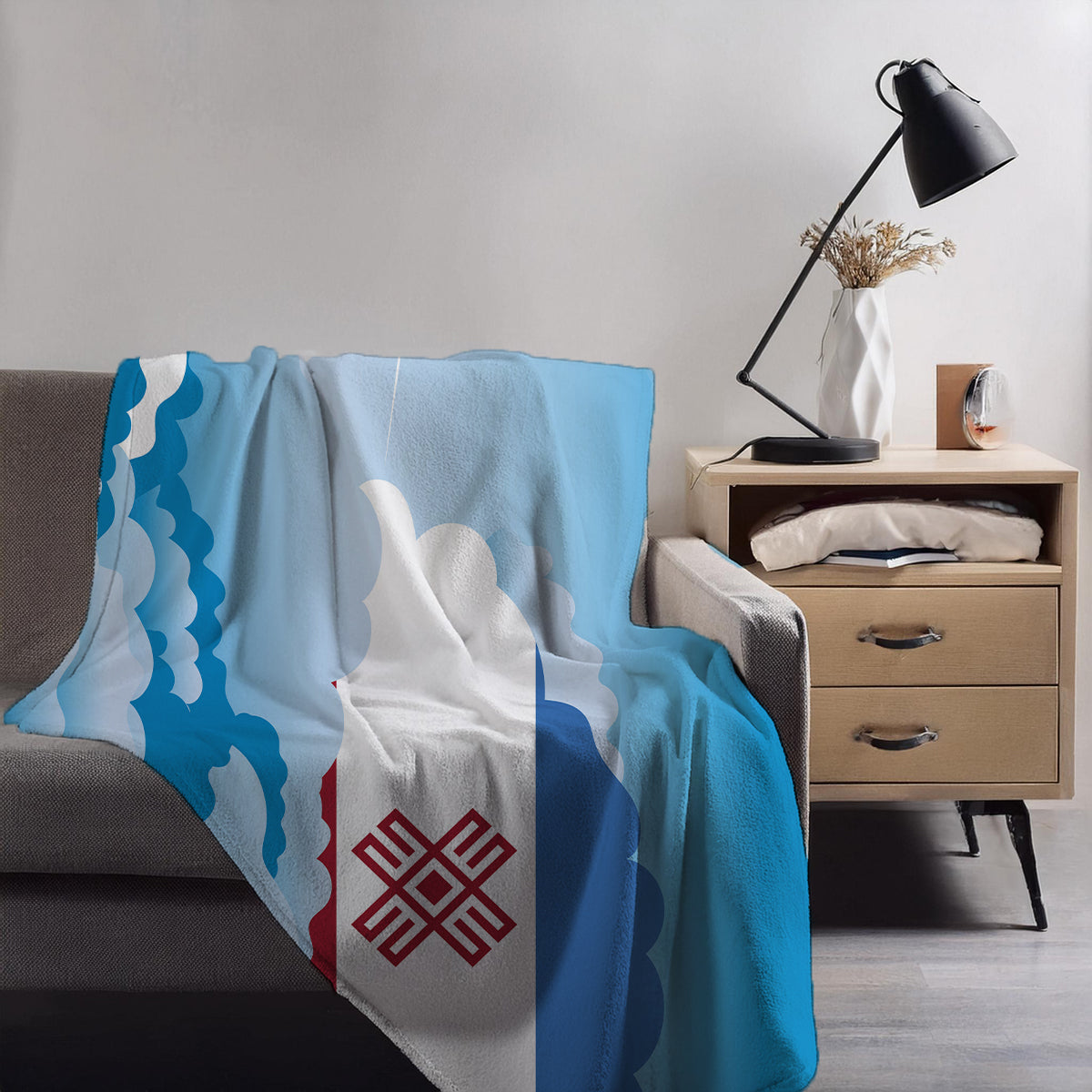 Mari El Day Clouds Blanket Throw