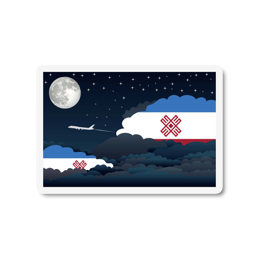 Mari El Night Clouds Sticker