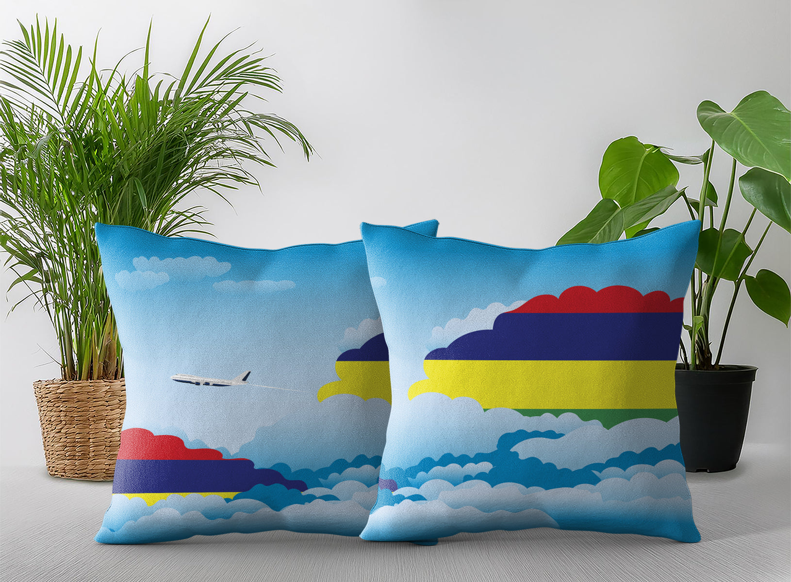 Mauritius Day Clouds Pillow Case