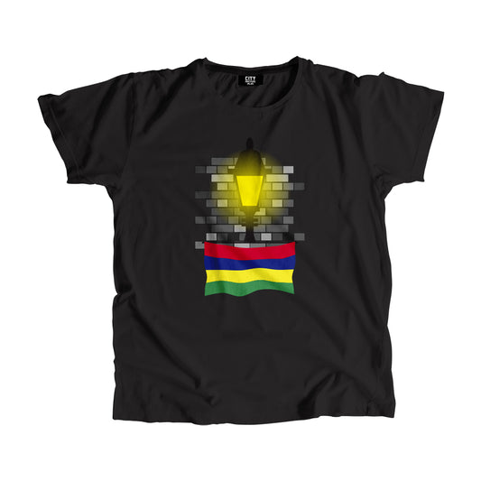 Mauritius Street Lamp Bricks Men Unisex T-Shirt