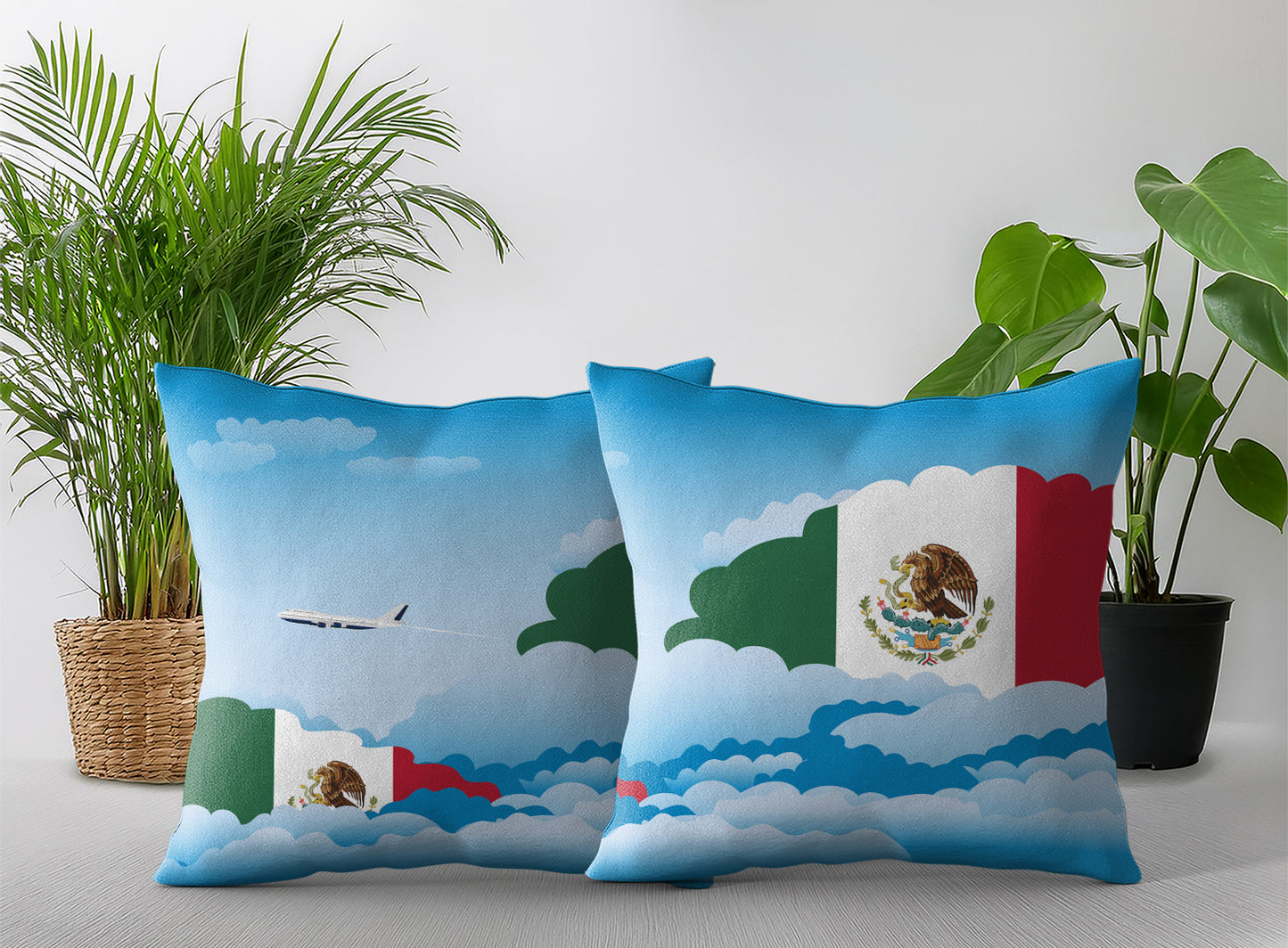 Mexico Day Clouds Pillow Case