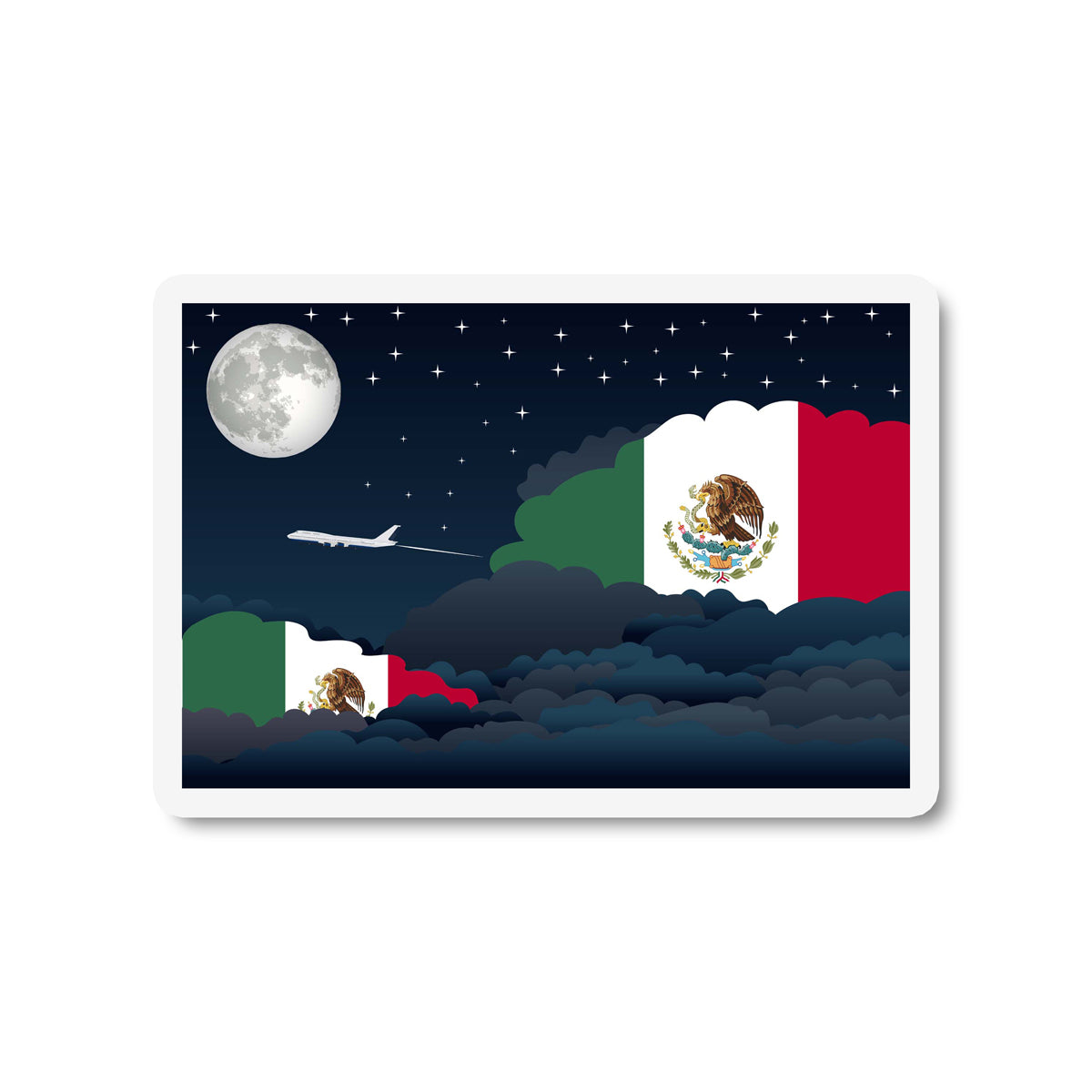 Mexico Night Clouds Magnet