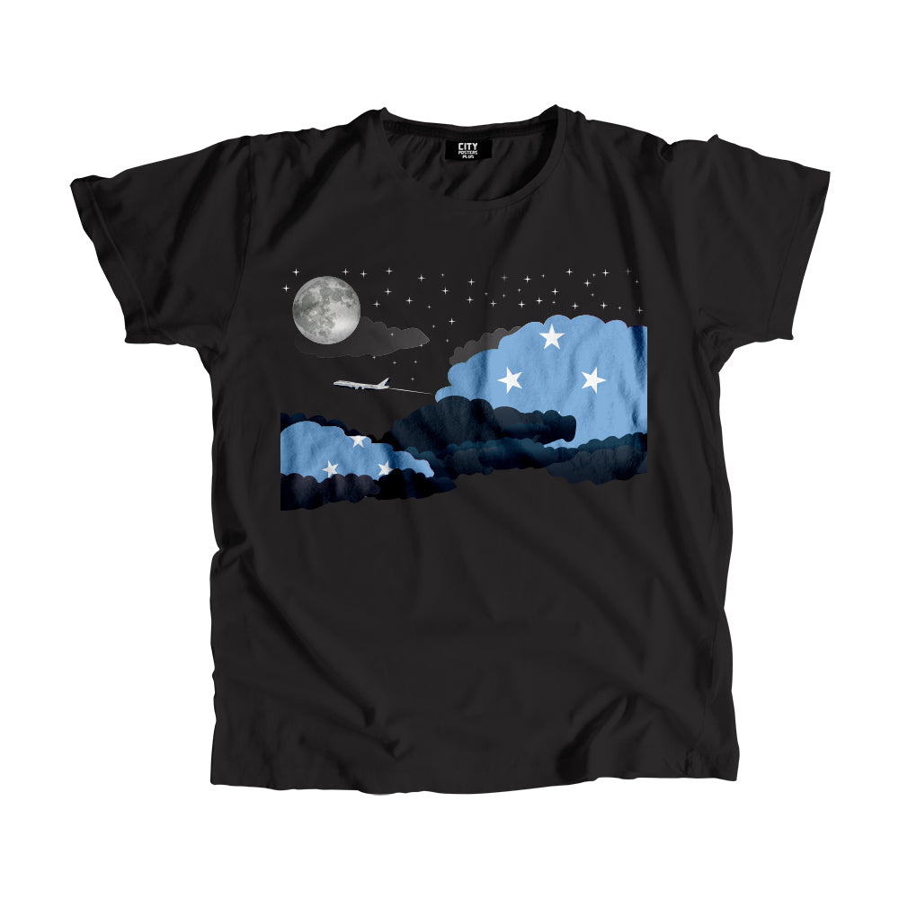 Micronesia, Federated States Night Clouds Men Unisex T-Shirt