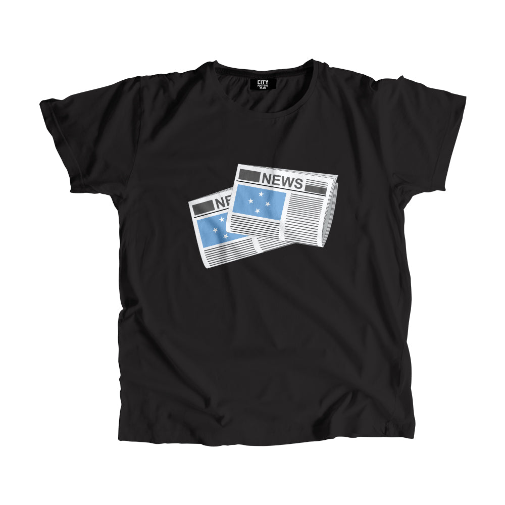 Micronesia, Federated States Newspapers Unisex T Shirt