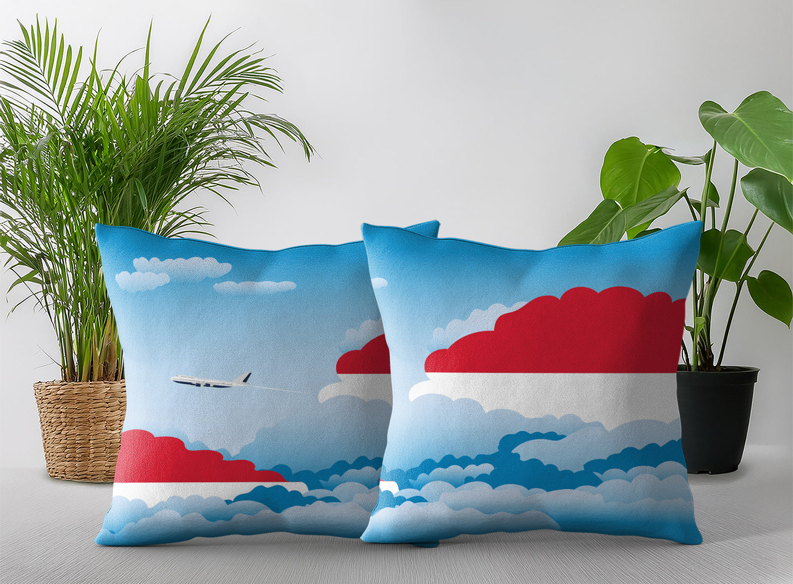 Monaco Day Clouds Pillow Case