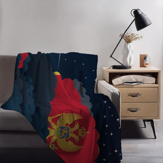 Montenegro Night Clouds Blankets & Throws | Premium Soft Blankets | City Posters Plus