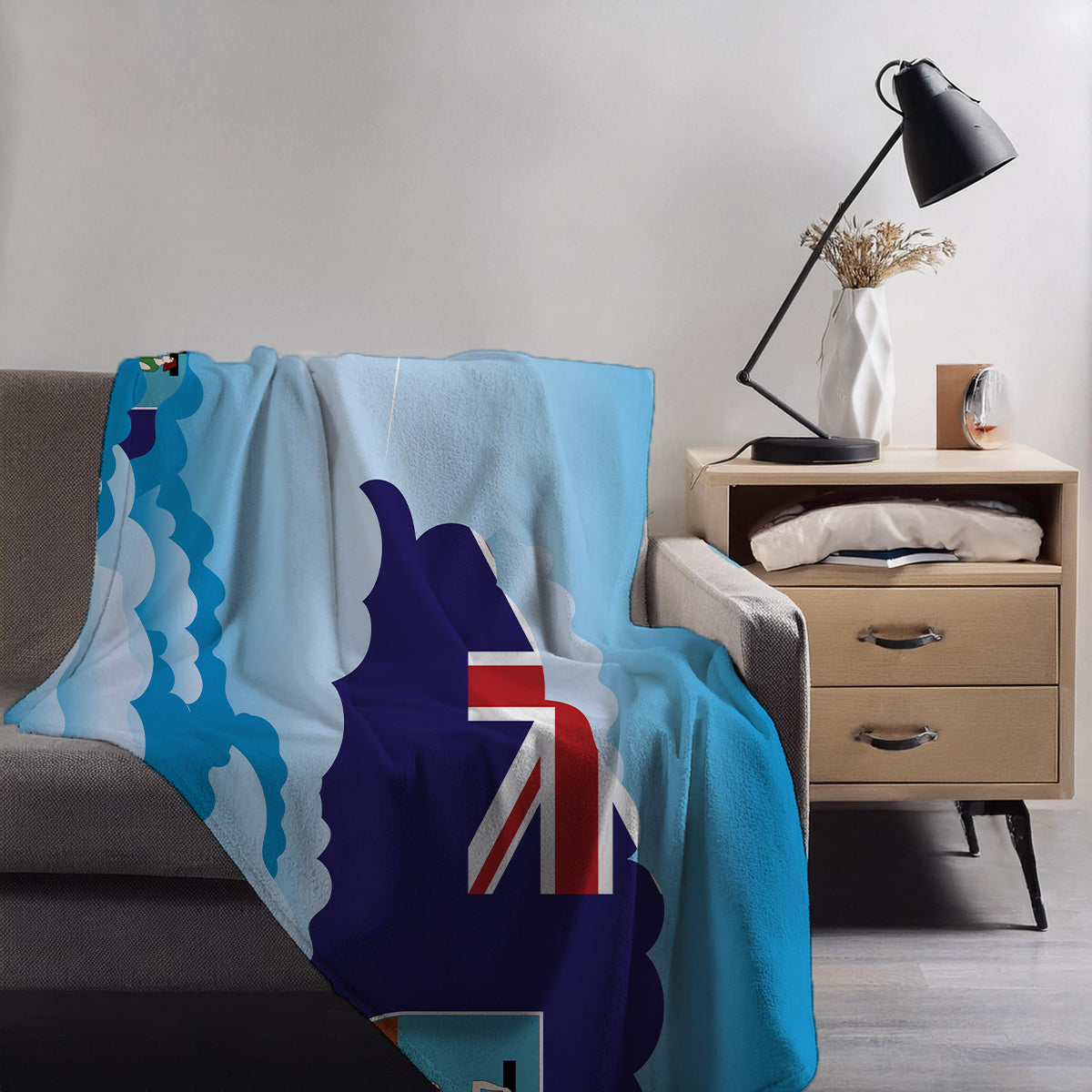 Montserrat Day Clouds Blanket Throw