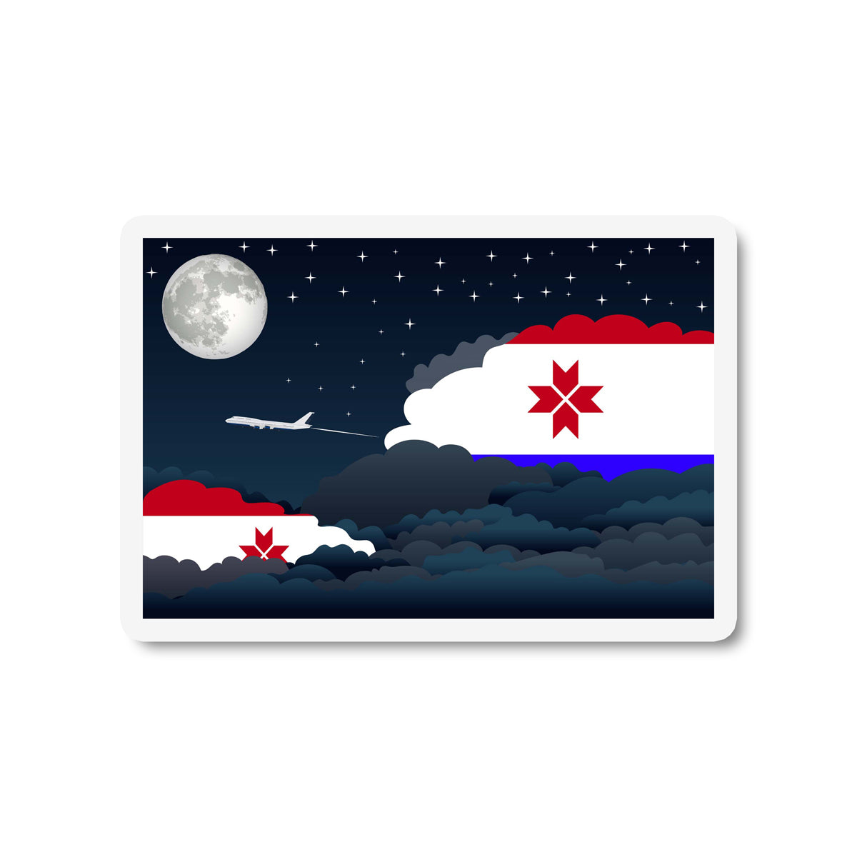 Mordovia Night Clouds Fridge Magnet