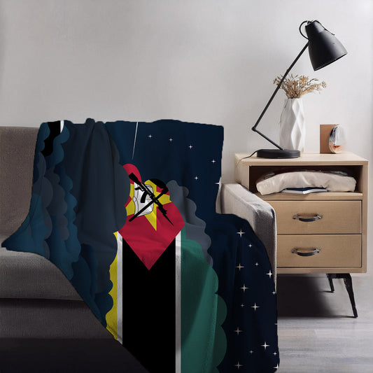 Mozambique Night Clouds Blankets & Throws | Premium Soft Blankets | City Posters Plus
