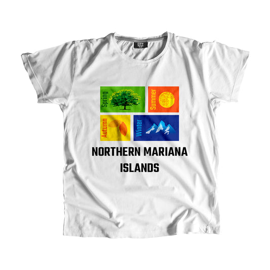 NORTHERN MARIANA ISLANDS Seasons Seasons Unisex T-Shirt | City Posters Plus