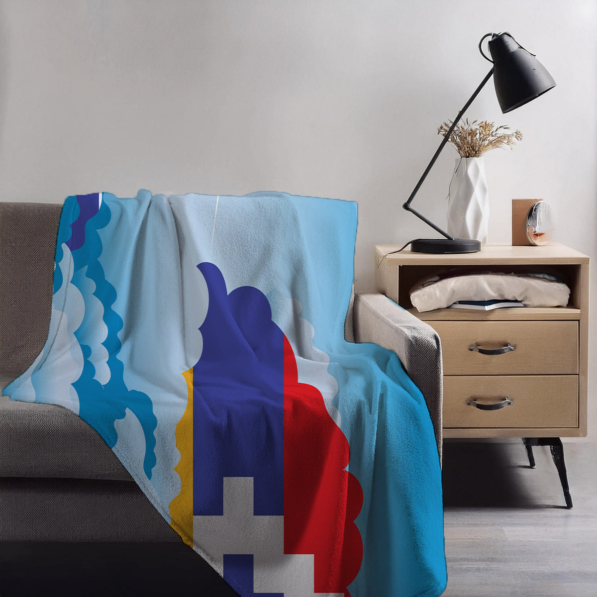 Nagorno Karabakh Republic Day Clouds Blanket Throw
