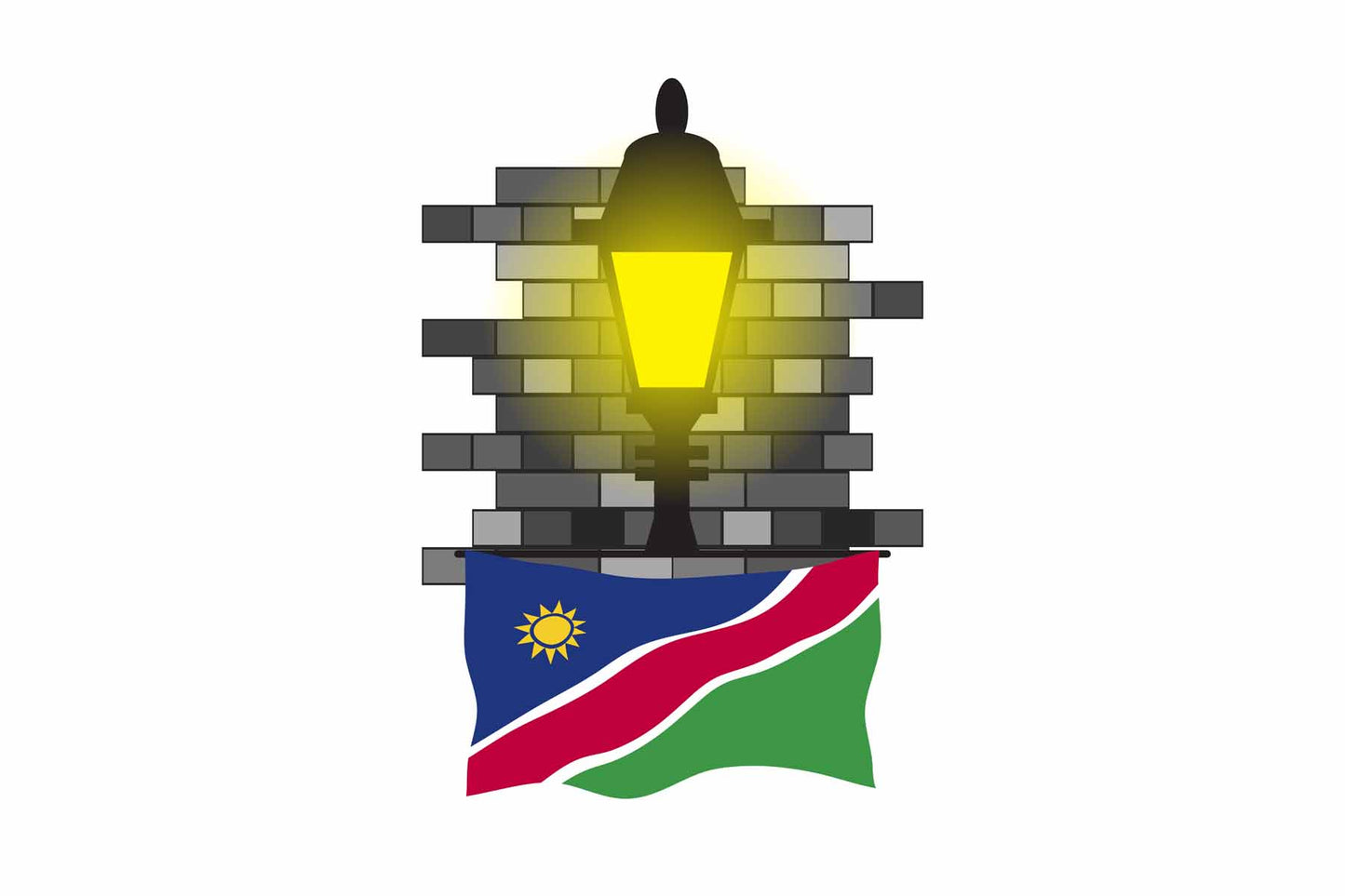 Namibia Street Lamp Bricks Magnet