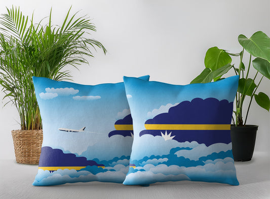 Nauru Day Clouds Pillow Case