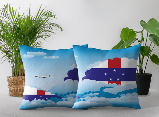 Netherlands Antilles Day Clouds Pillow Case