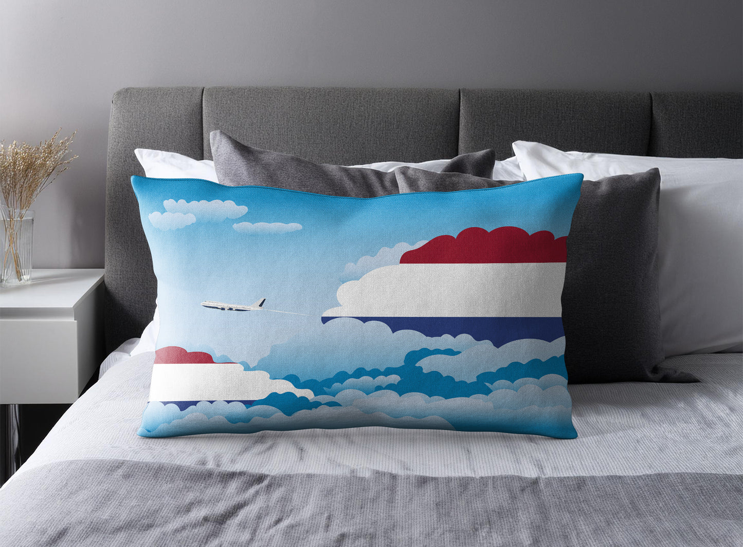 Netherlands Day Clouds Pillow Case