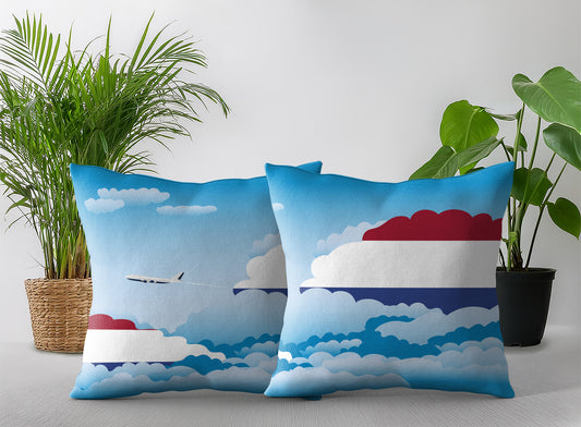 Netherlands Day Clouds Pillow Case