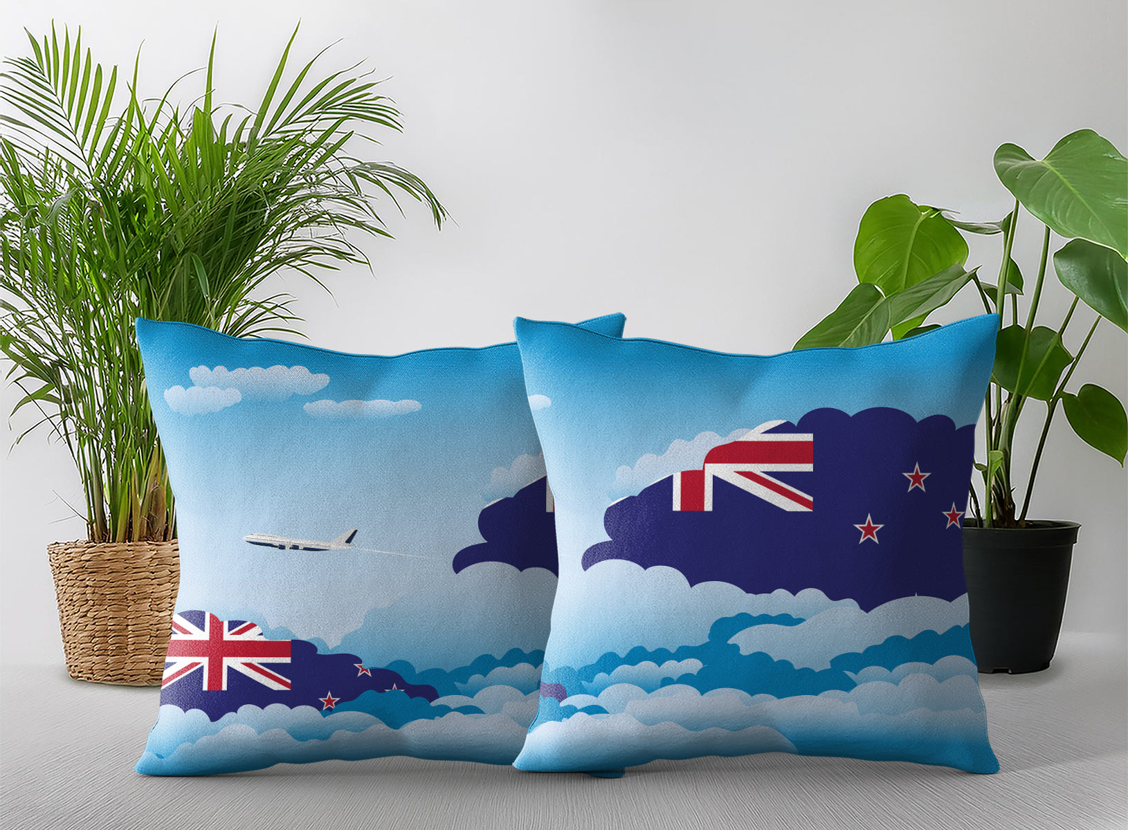 New Zealand Day Clouds Pillow Case