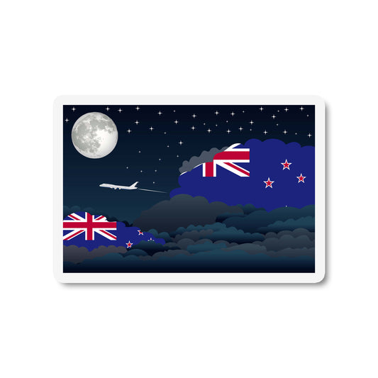 New Zealand Night Clouds Fridge Magnet