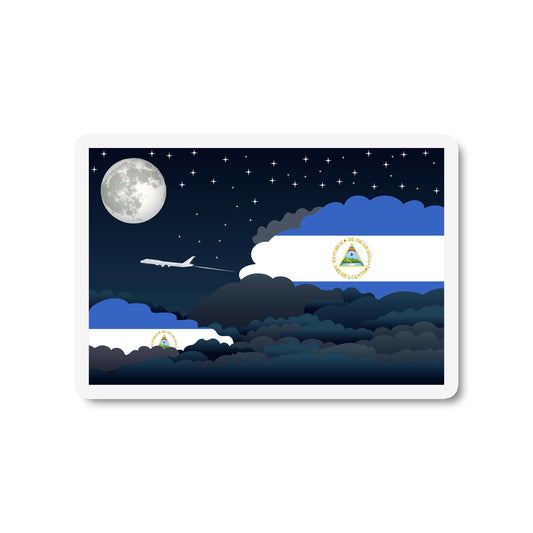 Nicaragua Night Clouds Sticker