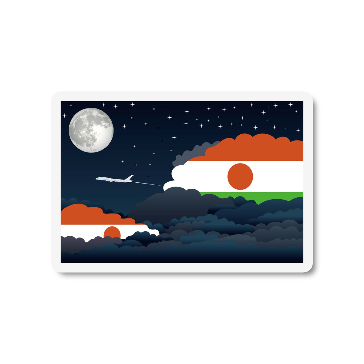 Niger Night Clouds Magnet